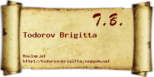 Todorov Brigitta névjegykártya